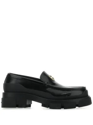 ローファー・オックスフォード GIVENCHY FW25 Loafers & Slippers (BE2028E2EM 001) Label loafers in leather and canvas in - black/natural