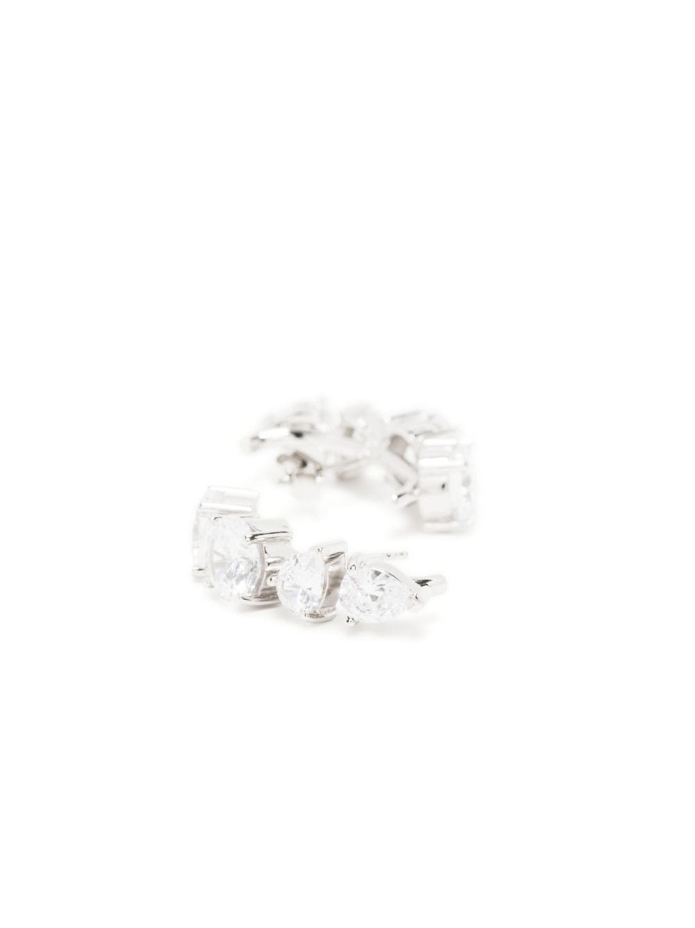 Shop Completedworks Z17 Crystal Earrings In White