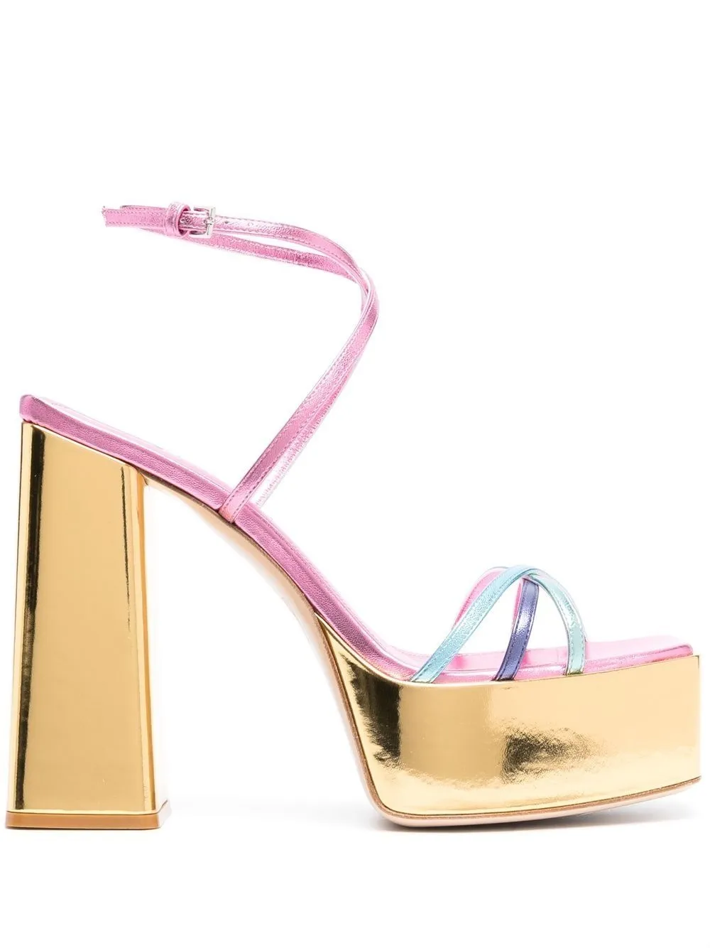 Haus Of Honey Platform Sandals In Pink