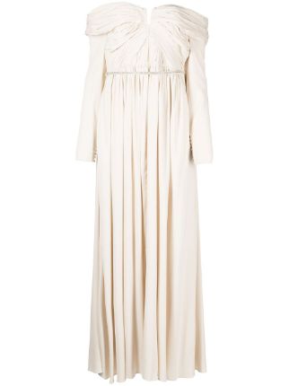 Louis Vuitton pre-owned Gathered Bodice Gown - Farfetch