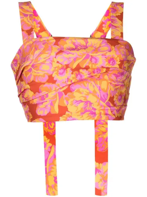 Acler Merrylands floral-print crop top