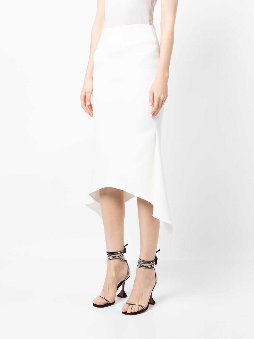 Shop Maticevski Expelled Flute Straight Skirt In White