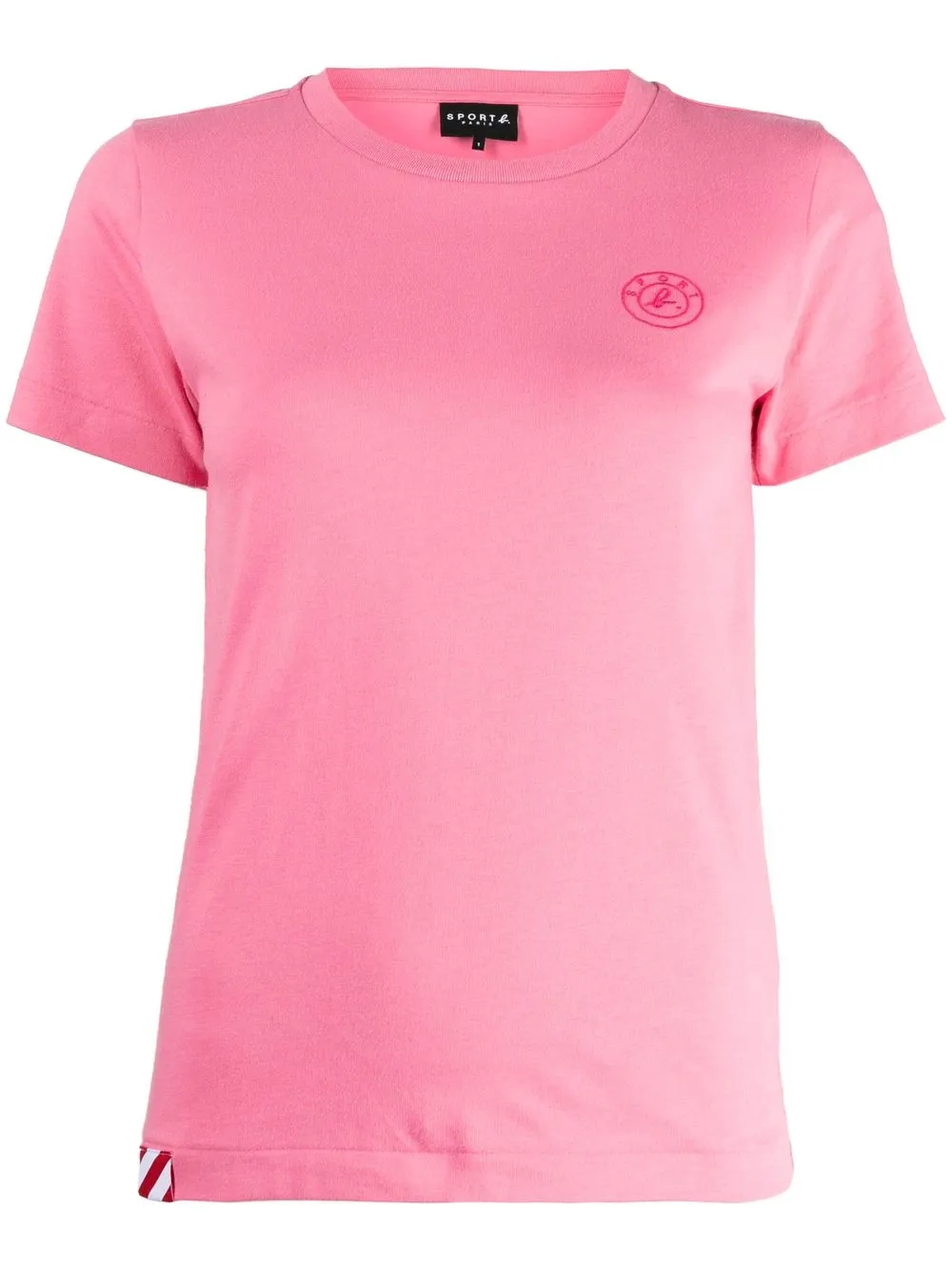 

SPORT b. by agnès b. playera con cuello redondo - Rosado