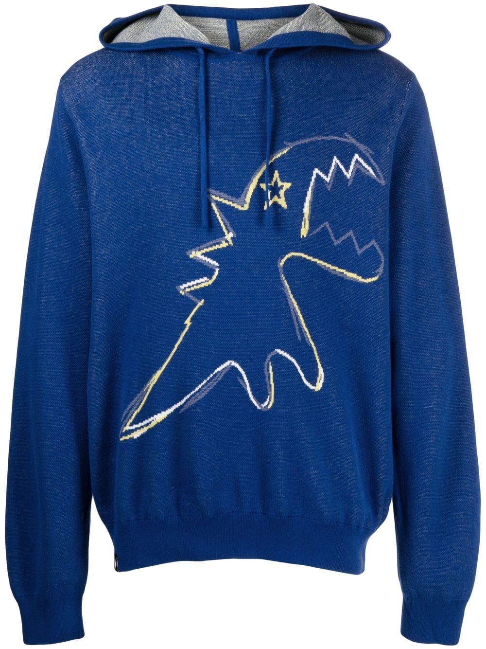 SPORT b. by agnès b. graphic-print pullover hoodie - Blue