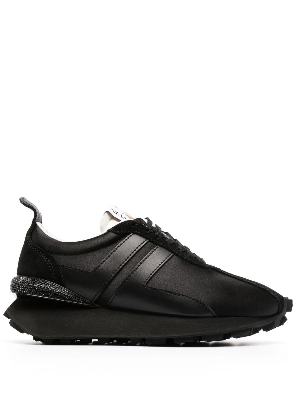 

Lanvin tenis con agujetas - Negro