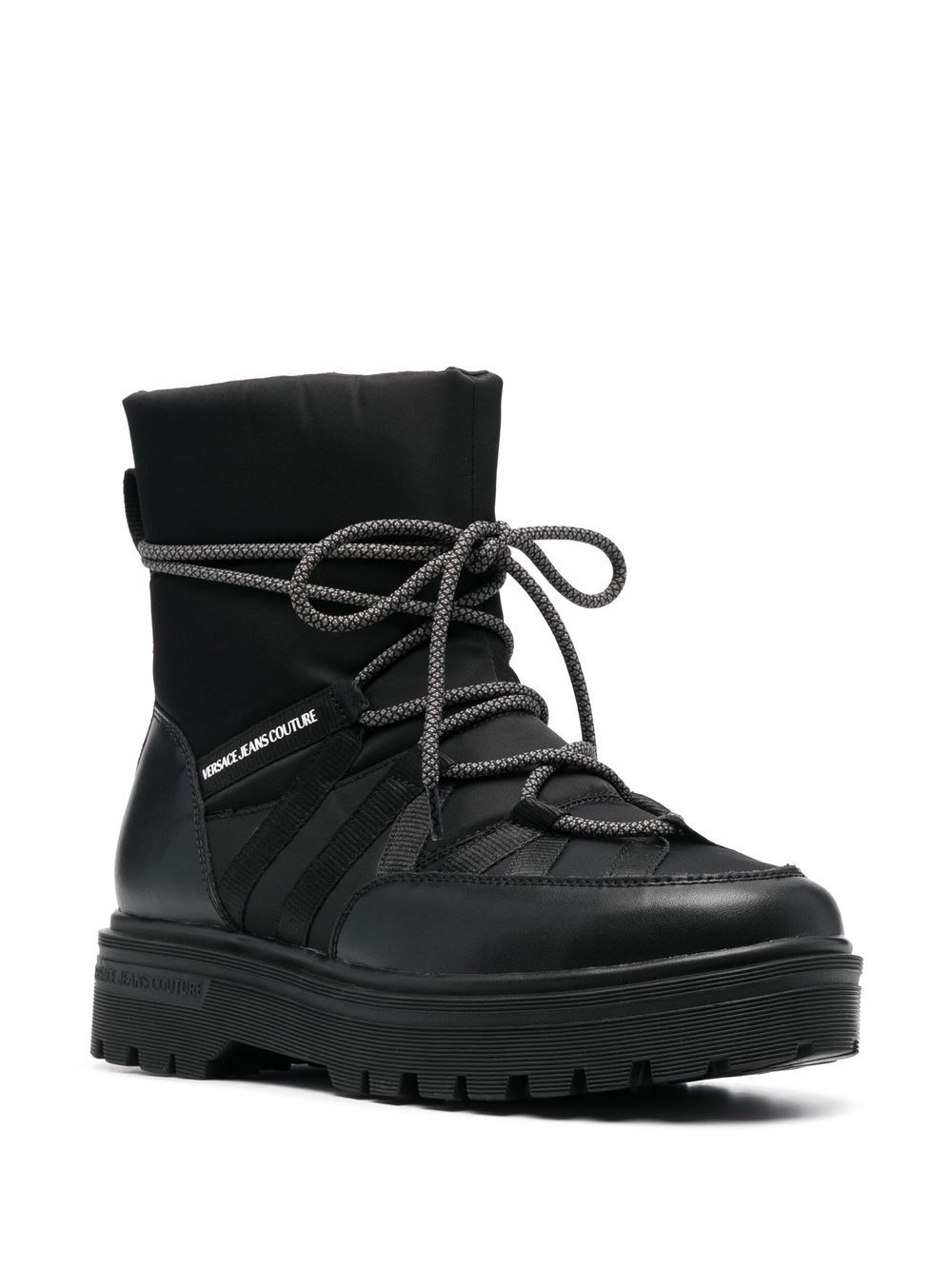 Versace Jeans Couture Chunky Leather Ankle Boots - Farfetch