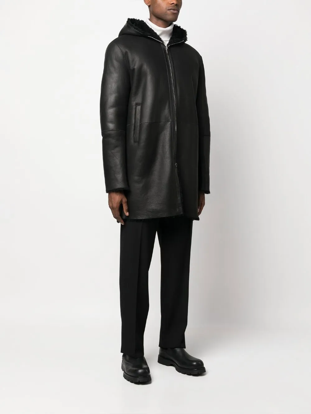 Tagliatore Cappotto in shearling Wilson con cappuccio | Cappotti | Image 3