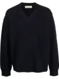 Paura V-neck wool jumper - Blue