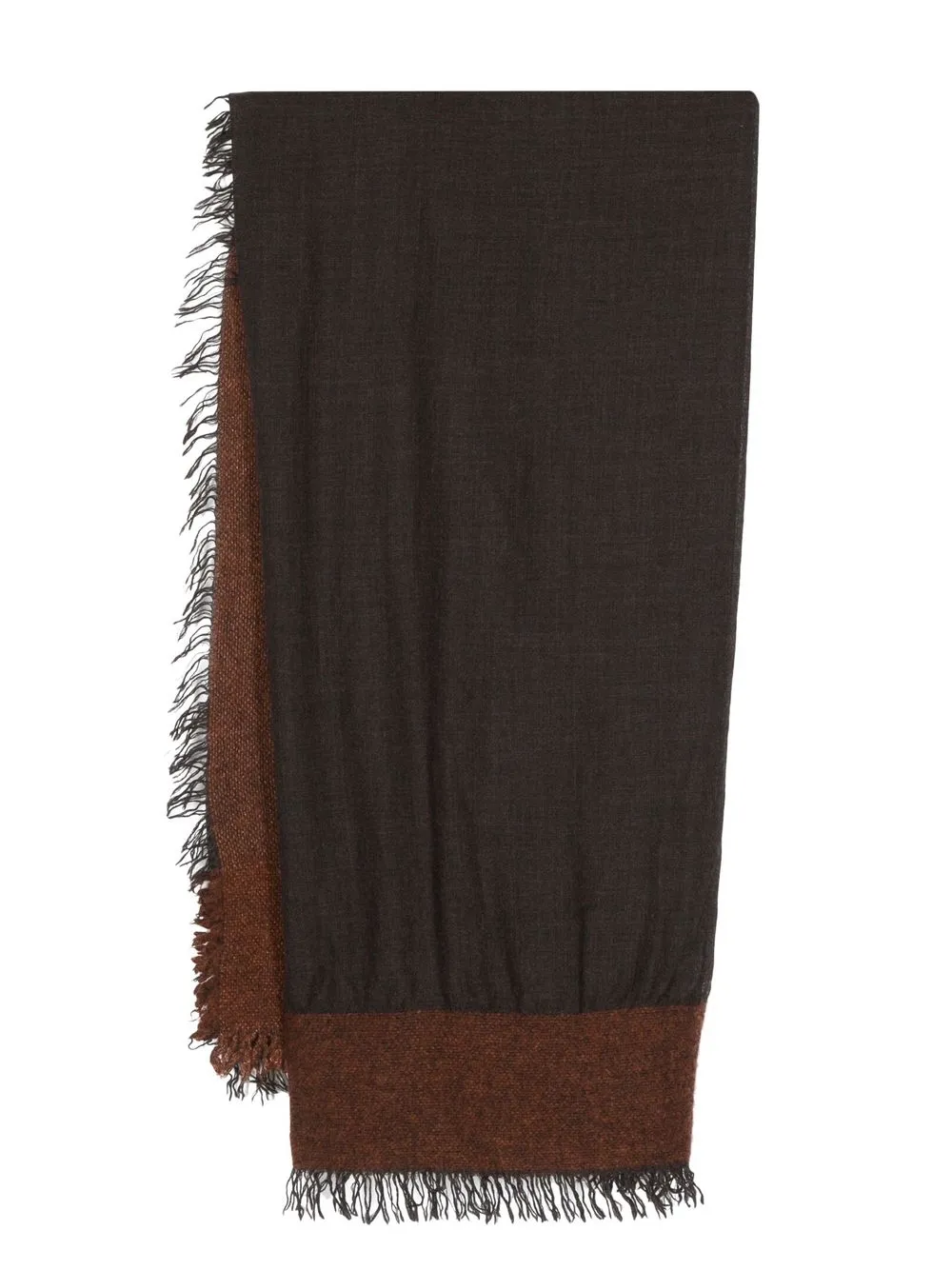 

Faliero Sarti two-tone wool-blend scarf - Brown