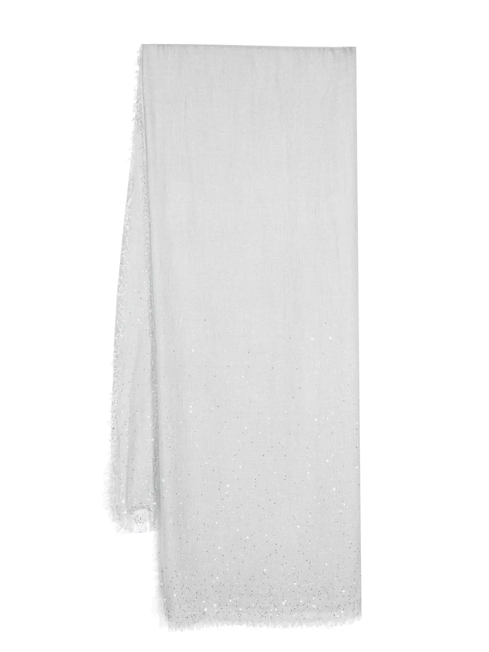 

Faliero Sarti sequin-embellished knitted scarf - Grey
