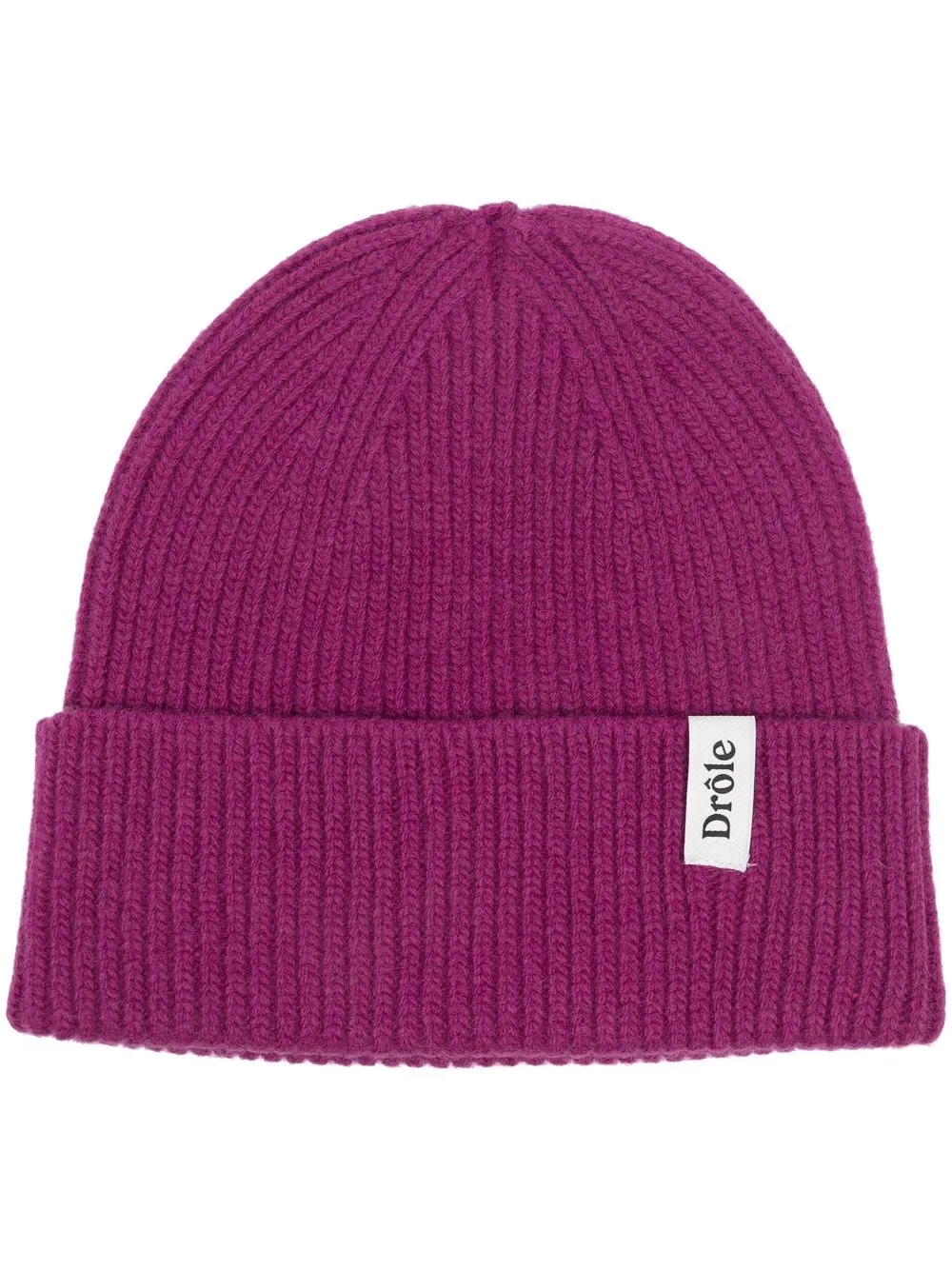 

Drôle De Monsieur Le Bonnet ribbed-knit beanie - Purple