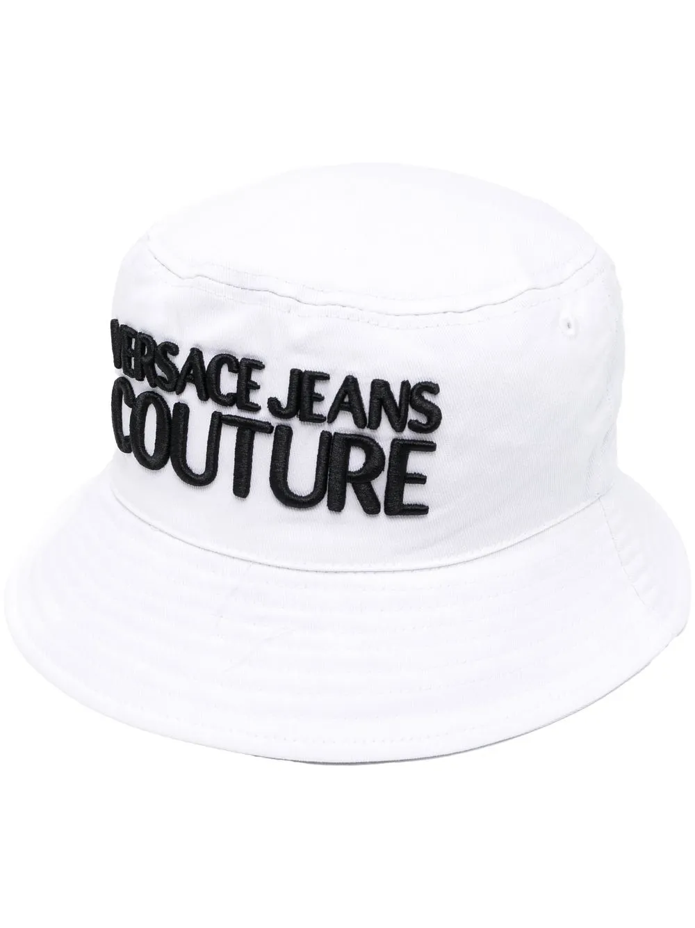 

Versace Jeans Couture gorro de pescador con logo bordado - Blanco