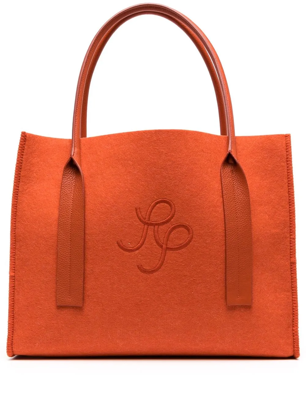 

Rejina Pyo tote con monograma grande - Naranja