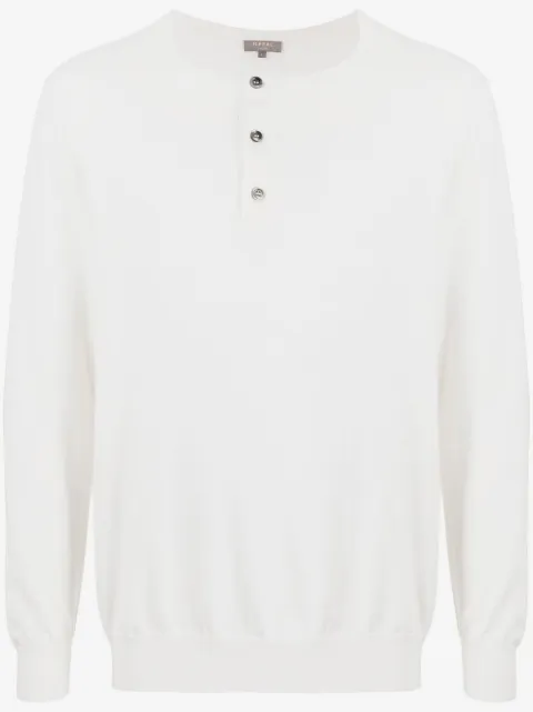 N.Peal button-placket knit jumper