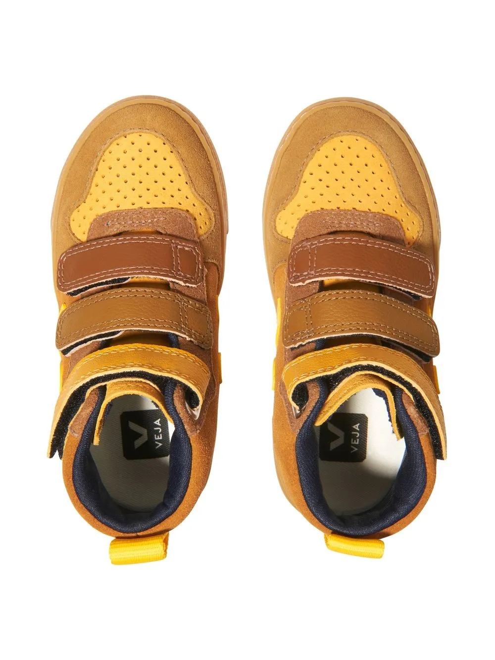  Veja Kids V-10 Mid Sneakers - Yellow 