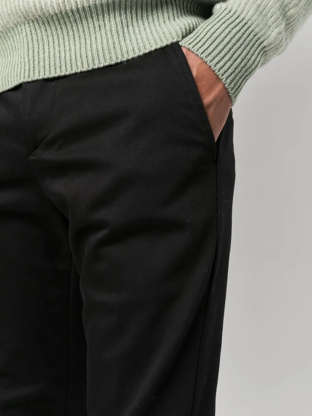 Dondup Slim-cut Tailored Trousers In Schwarz