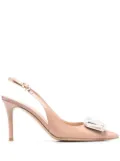 Gianvito Rossi jewel-detail 95mm stiletto pumps - Neutrals