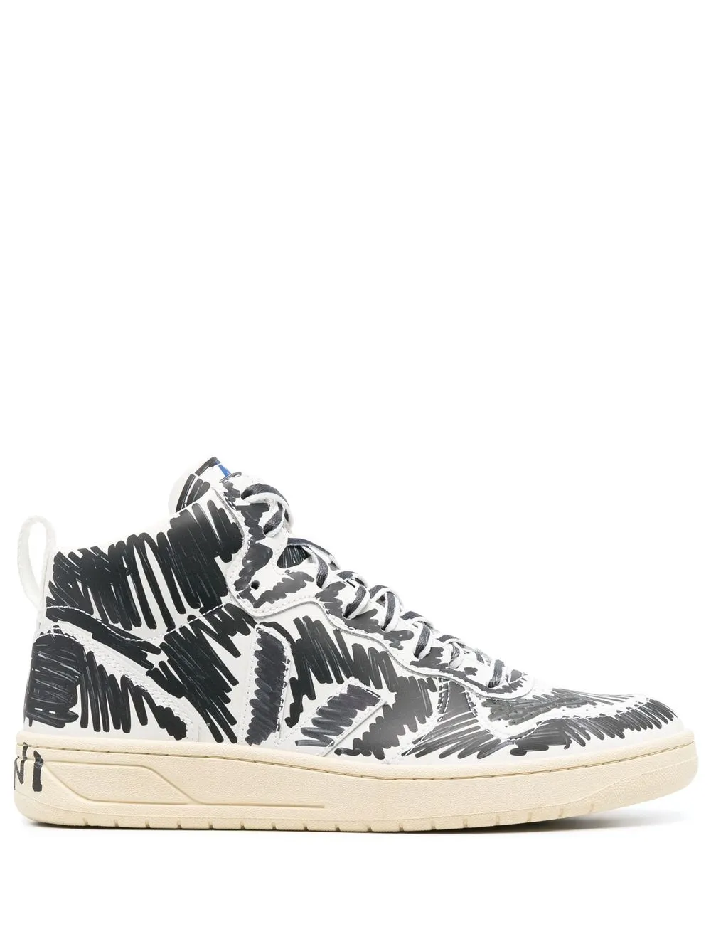 

Marni x Veja V-15 scribble-print sneakers - Negro