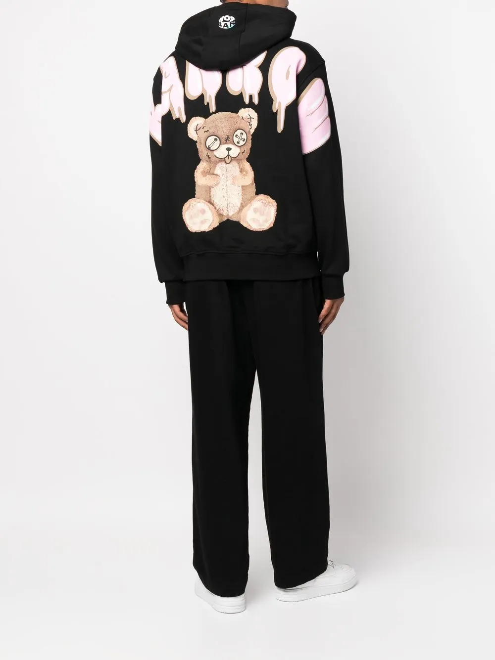 BARROW Hoodie met logoprint - Zwart