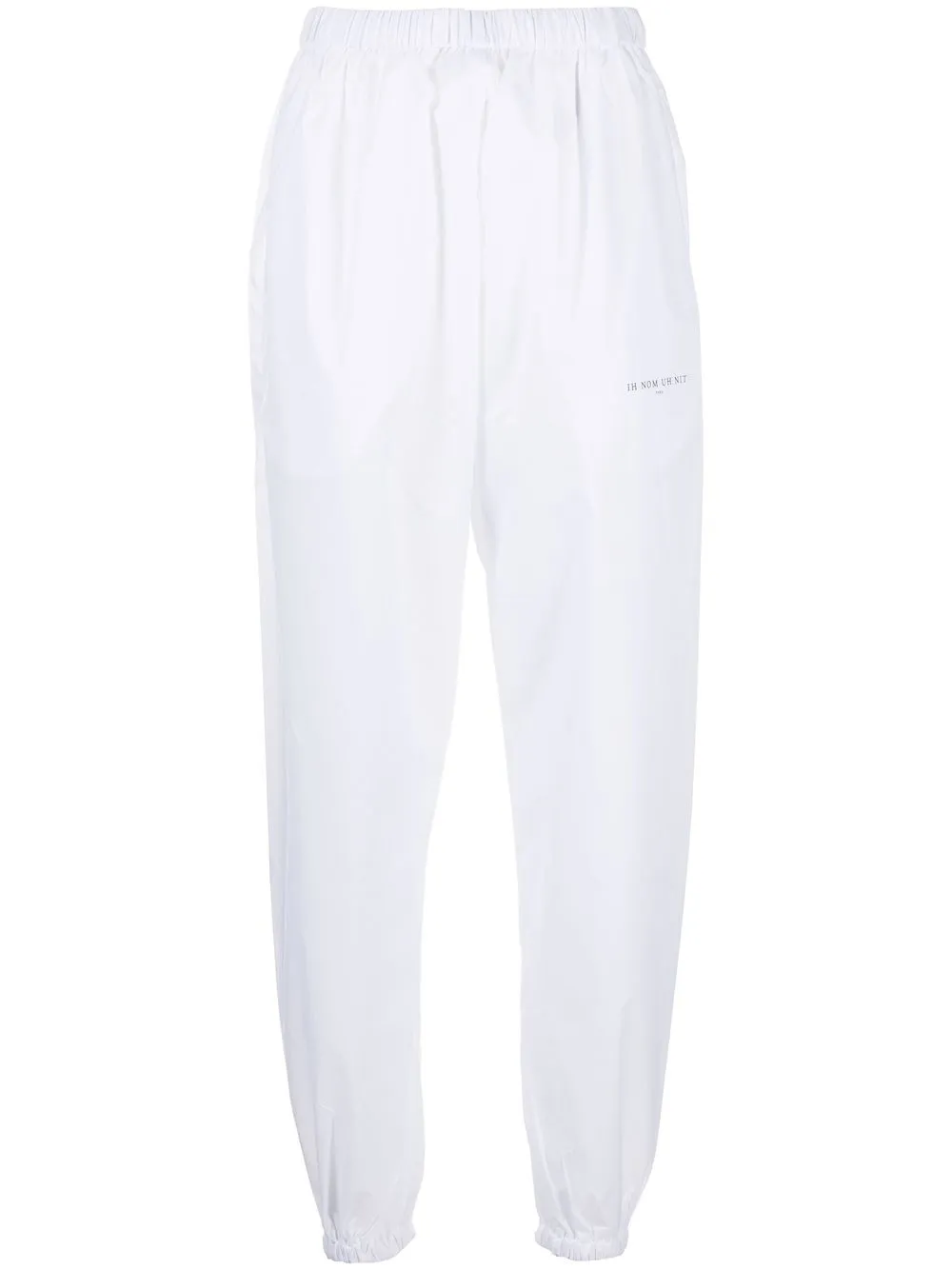 

Ih Nom Uh Nit logo-print elasticated track-pants - White