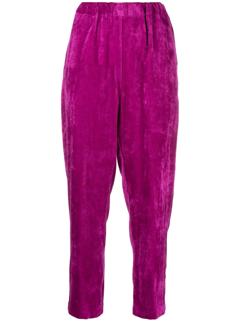 

Forte Forte velvet-effect tapered-leg trousers - Pink