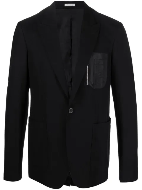 Alexander McQueen chest zip-pocket detail blazer Men
