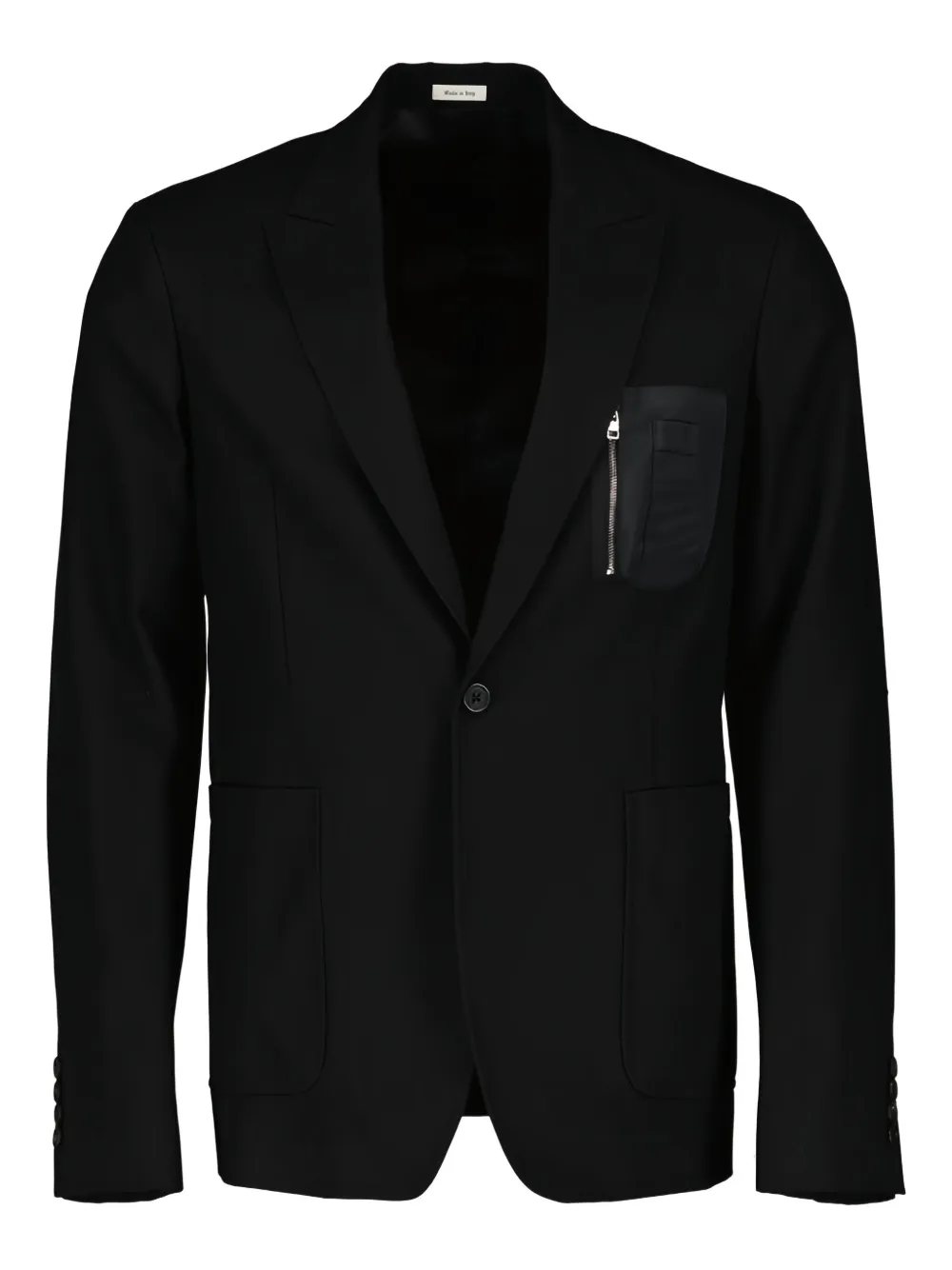 Alexander McQueen chest zip-pocket detail blazer | Black | Image 1