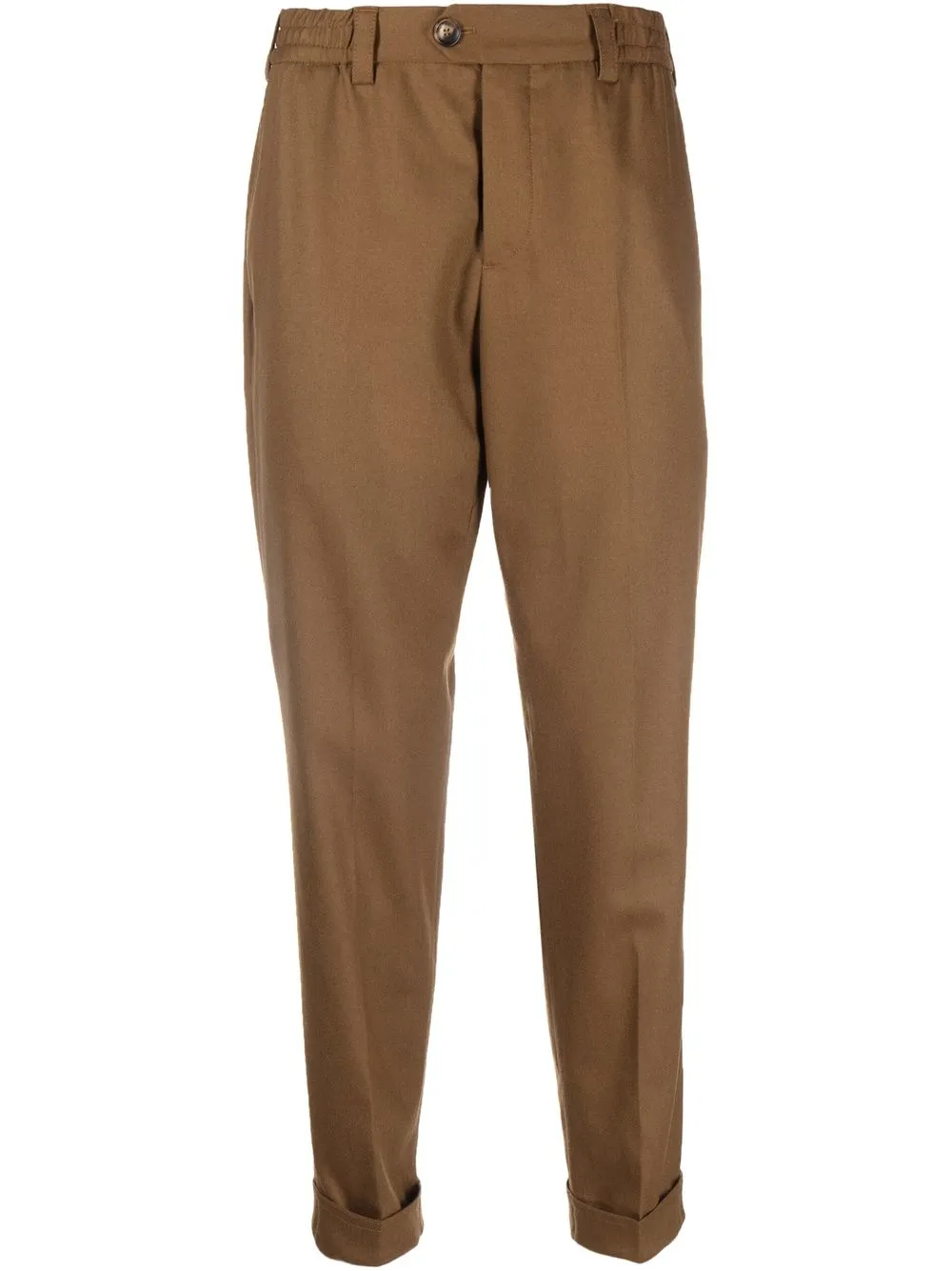 

PT Torino slim-cut leg trousers - Brown