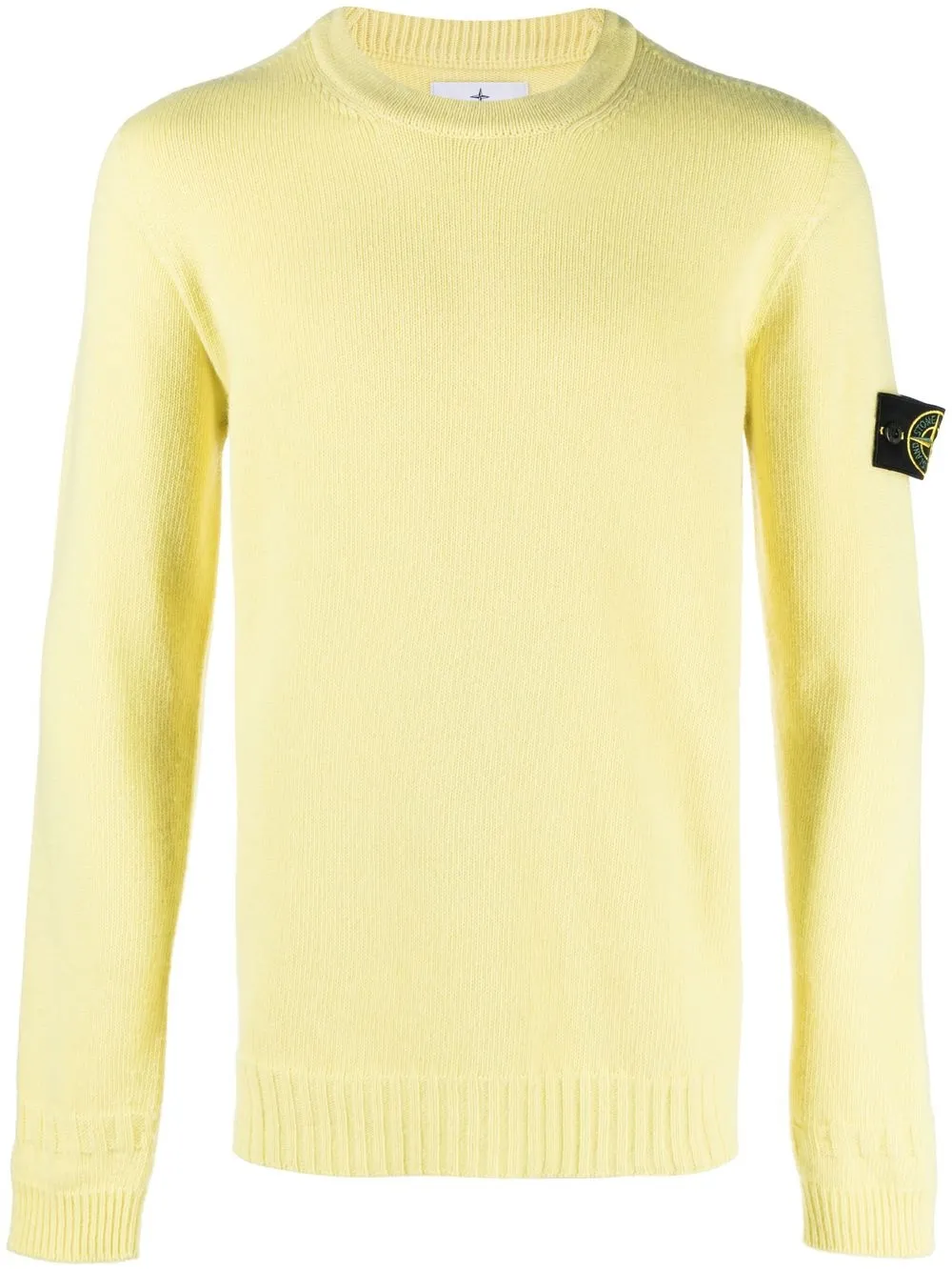 

Stone Island Compass-patch wool jumper - Yellow