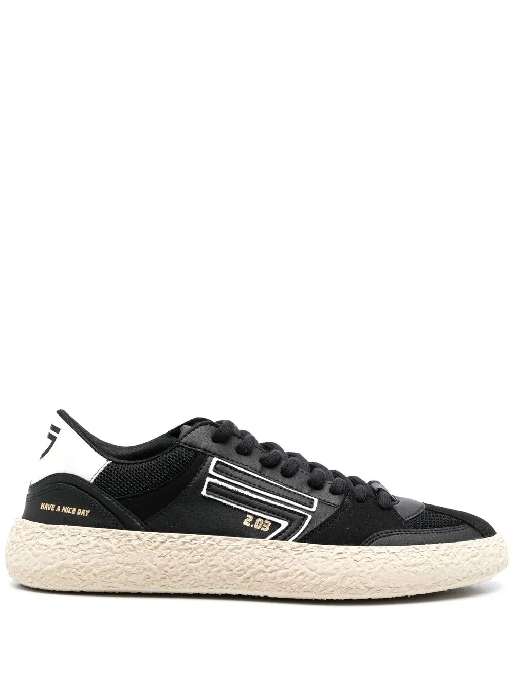 

Puraai vegan-leather low-top sneakers - Black