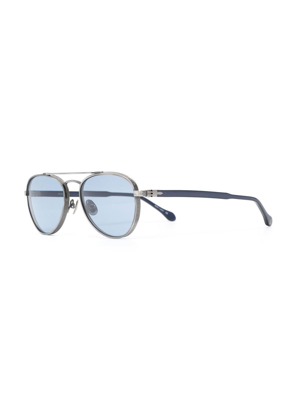 Shop Matsuda Pilot-frame Tinted Sunglasses In Silver