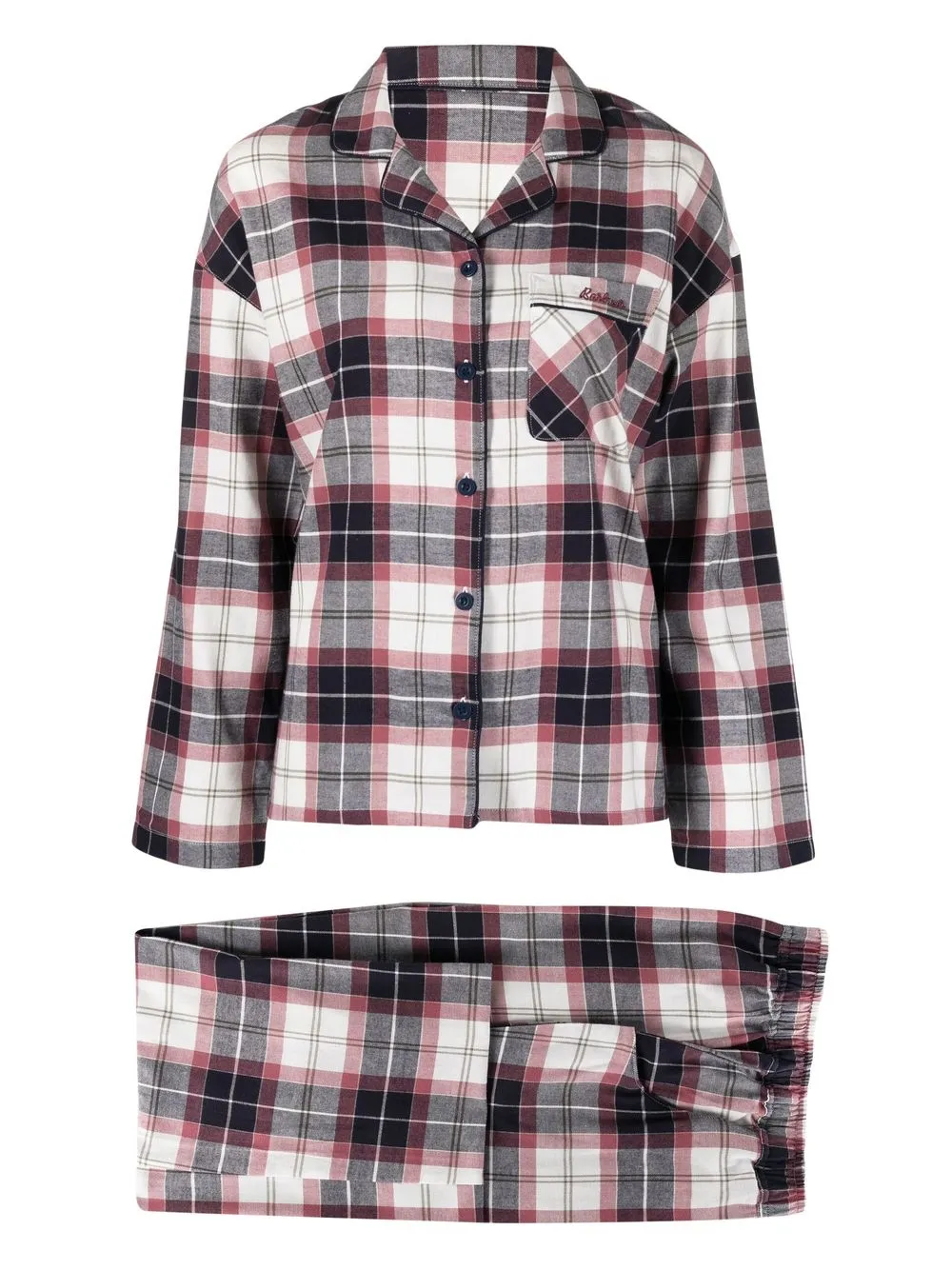 

Barbour plaid check-print pyjama set - Blue