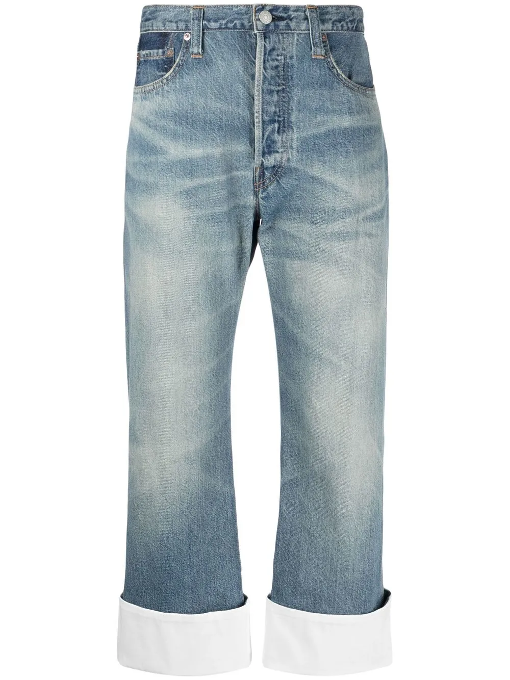 

Junya Watanabe mid-rise straight-leg jeans - Blue