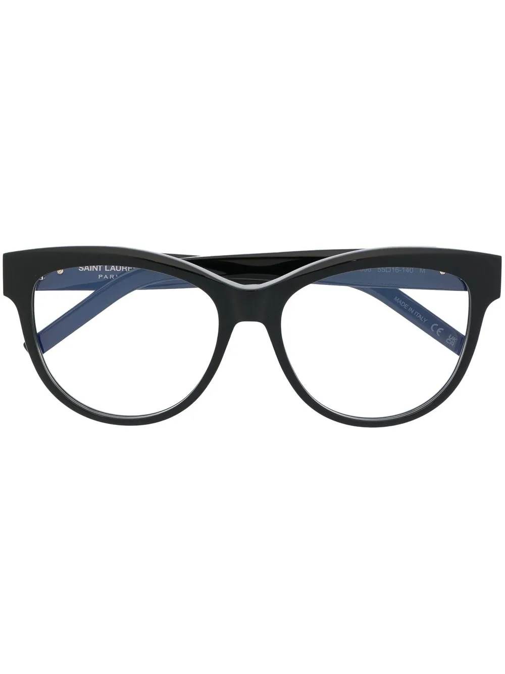 

Saint Laurent Eyewear lentes con armazón redonda - Negro