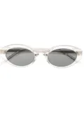 Saint Laurent Eyewear SL567 oval-frame sunglasses - Neutrals