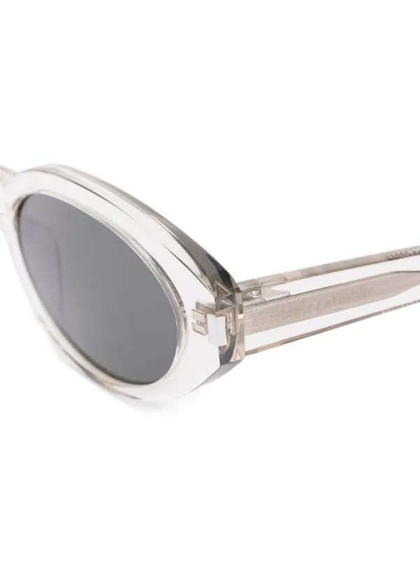 Saint Laurent Eyewear SL567 oval-frame Sunglasses | Neutrals  display picture 1