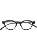 Gucci Eyewear logo-print round-frame glasses - Black