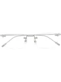 Montblanc rimless square-body glasses - Silver