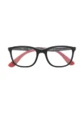 RAY-BAN JUNIOR logo-plaque glasses - Black