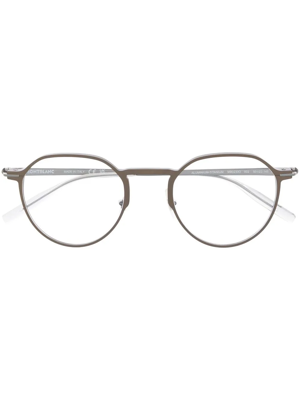 

Montblanc lentes con armazón redonda - Plateado