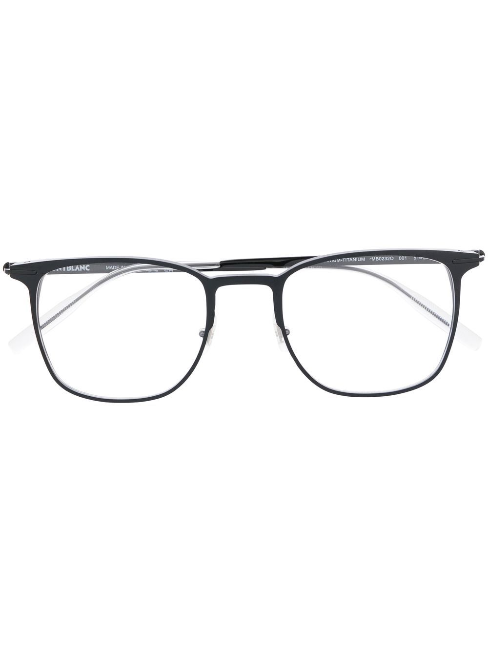 Montblanc Square-frame Eyeglasses In Grey | ModeSens