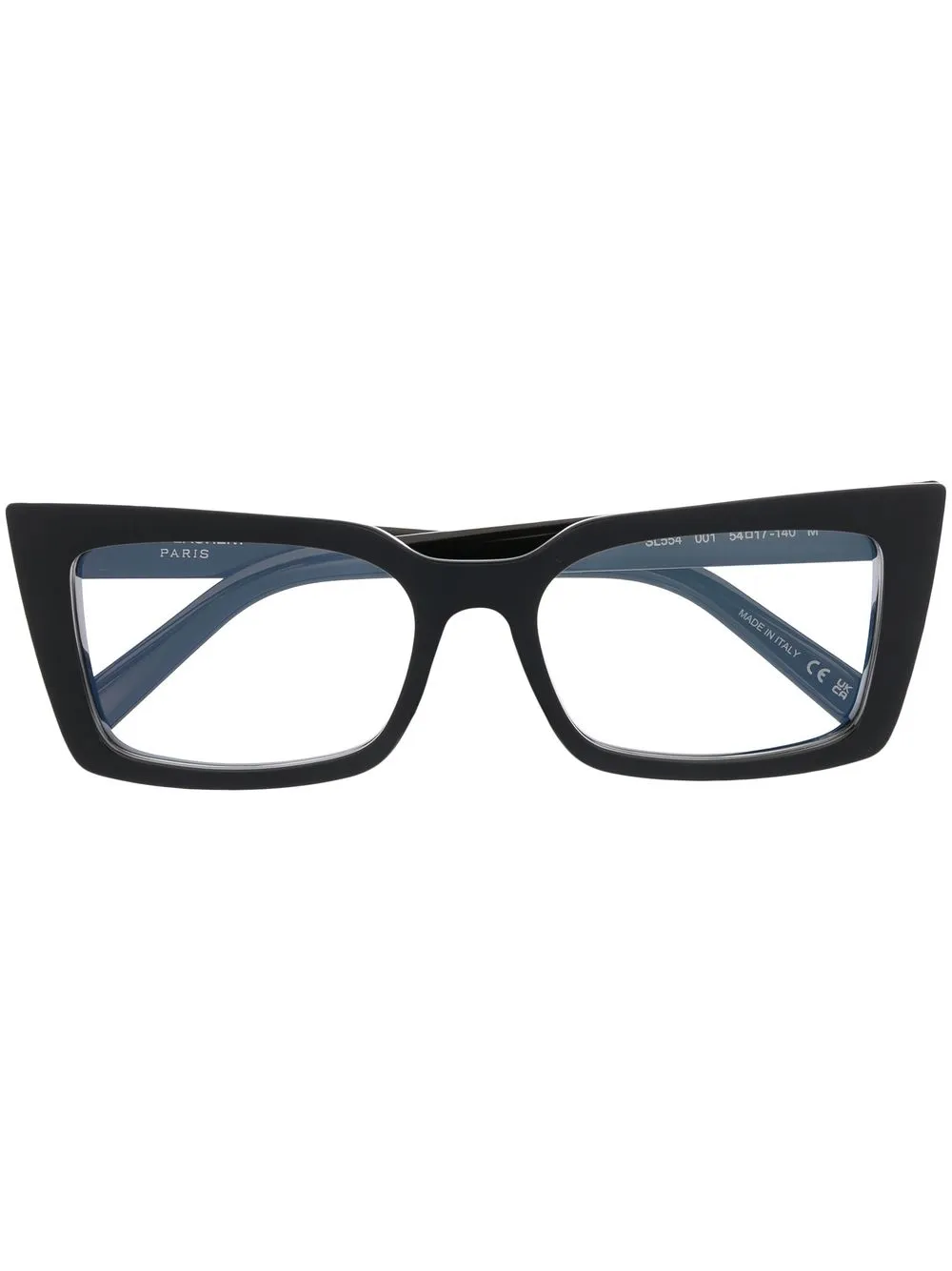 

Saint Laurent Eyewear lentes con armazón cuadrada - Negro