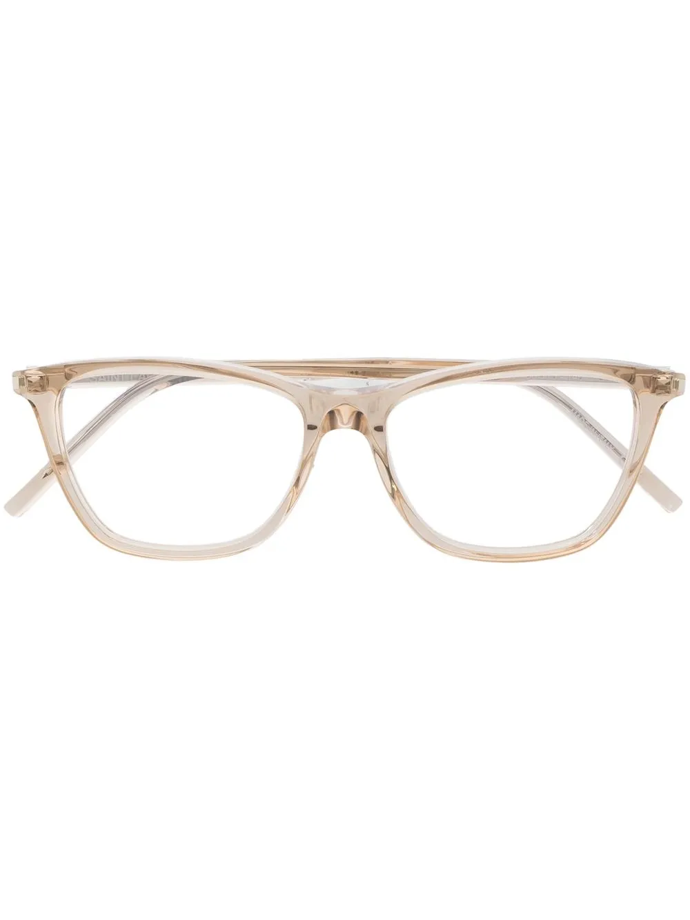 cat eye-frame glasses