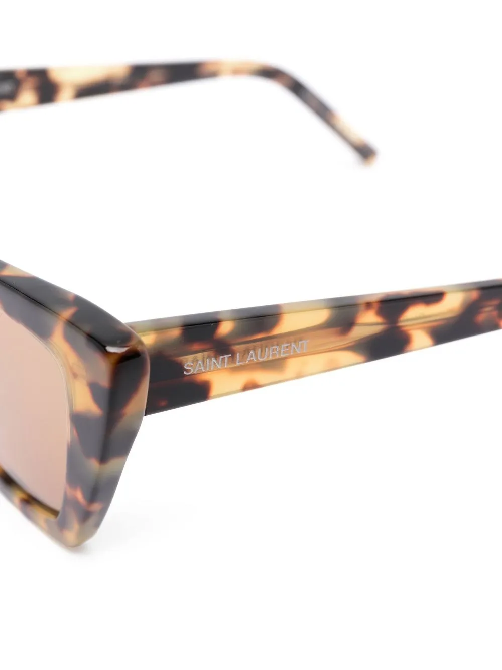 Saint Laurent Eyewear gold-tone Edge Cat Eye Sunglasses - Farfetch