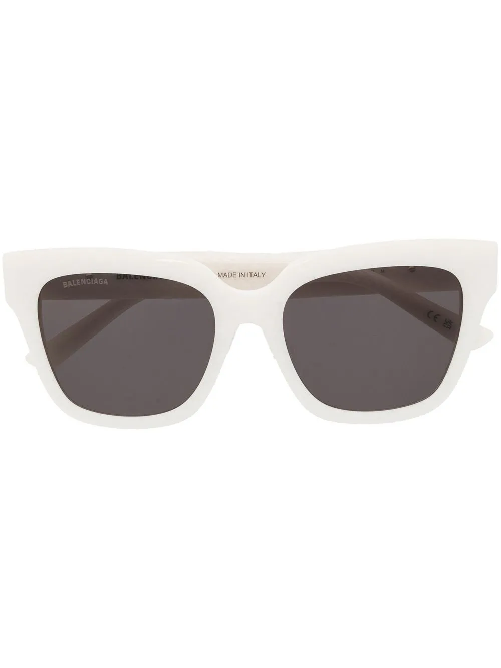 

Balenciaga Eyewear logo-plaque square-frame sunglasses - White