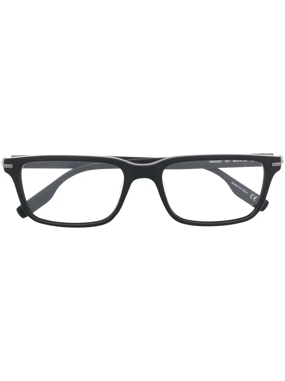 

Montblanc lentes con armazón rectangular - Negro