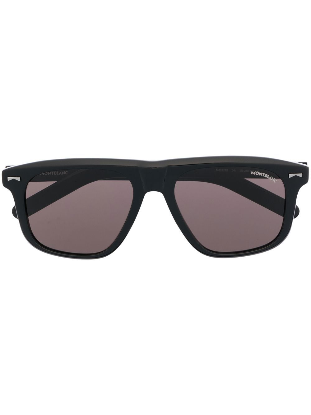 

Montblanc lentes de sol con armazón cuadrada - Negro