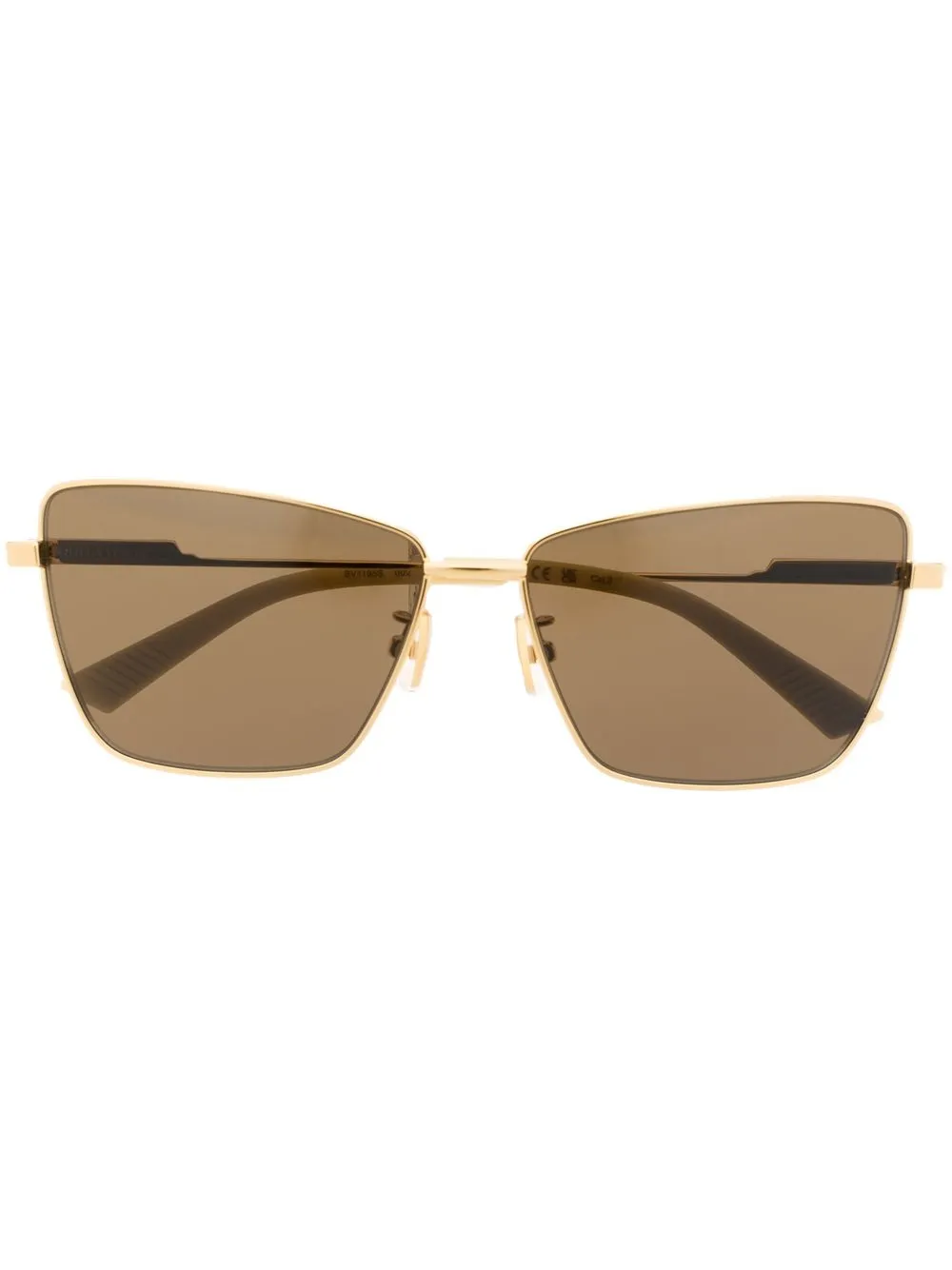 

Bottega Veneta Eyewear cat-eye frame sunglasses - Gold