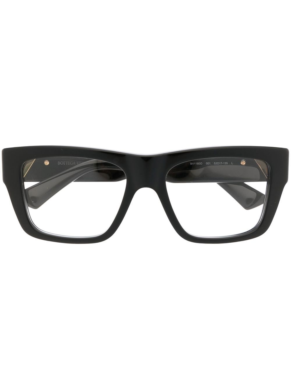 Bottega Veneta Eyewear rectangular-frame Design Glasses - Farfetch