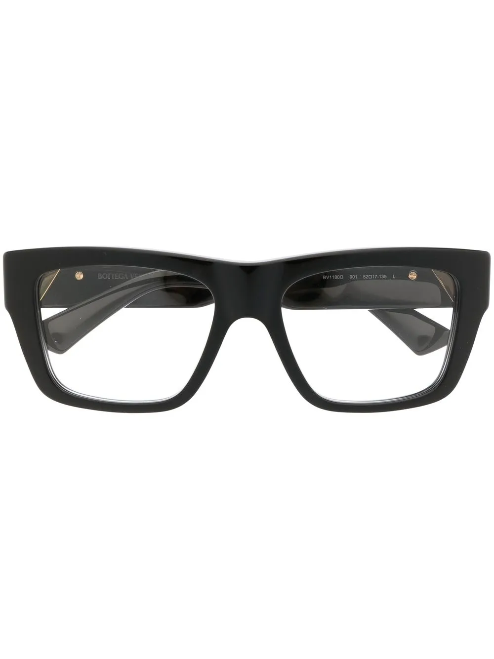 Bottega Veneta Eyewear rectangular-frame Design Glasses - Farfetch